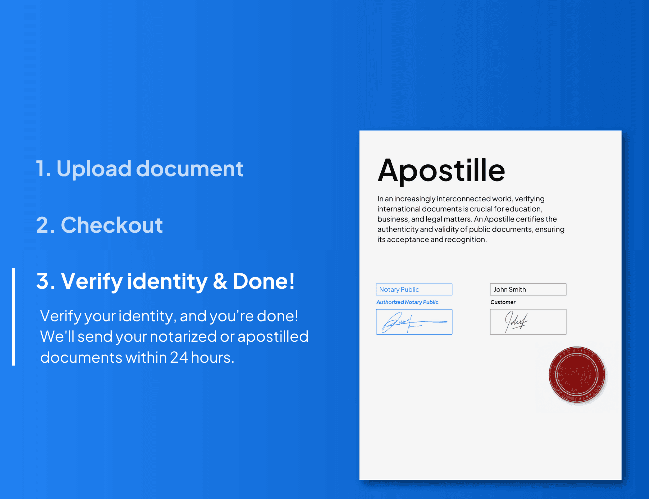 Obtaining an Apostille